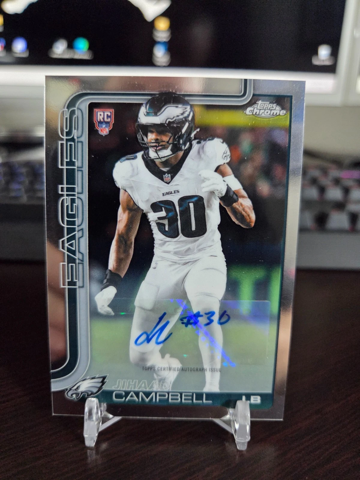Jihaad Campbell 2025 Topps Chrome Football card