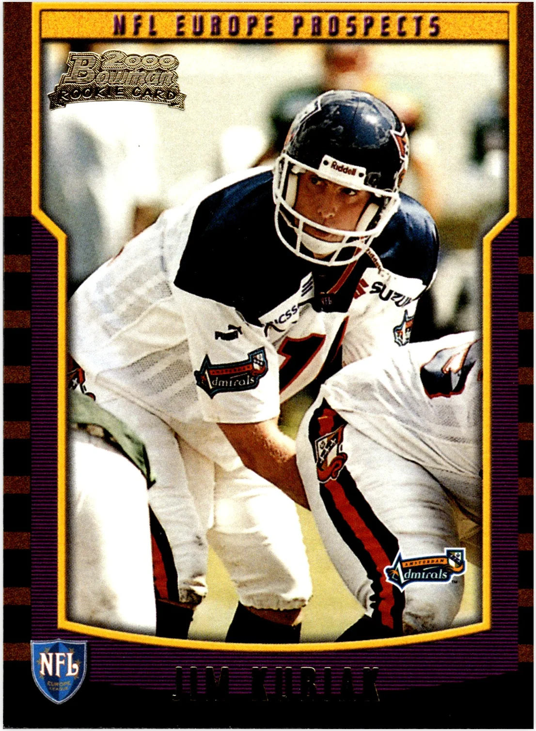 Jim Kubiak Rookie Card 2000 Bowman #154 football rookie card - Front