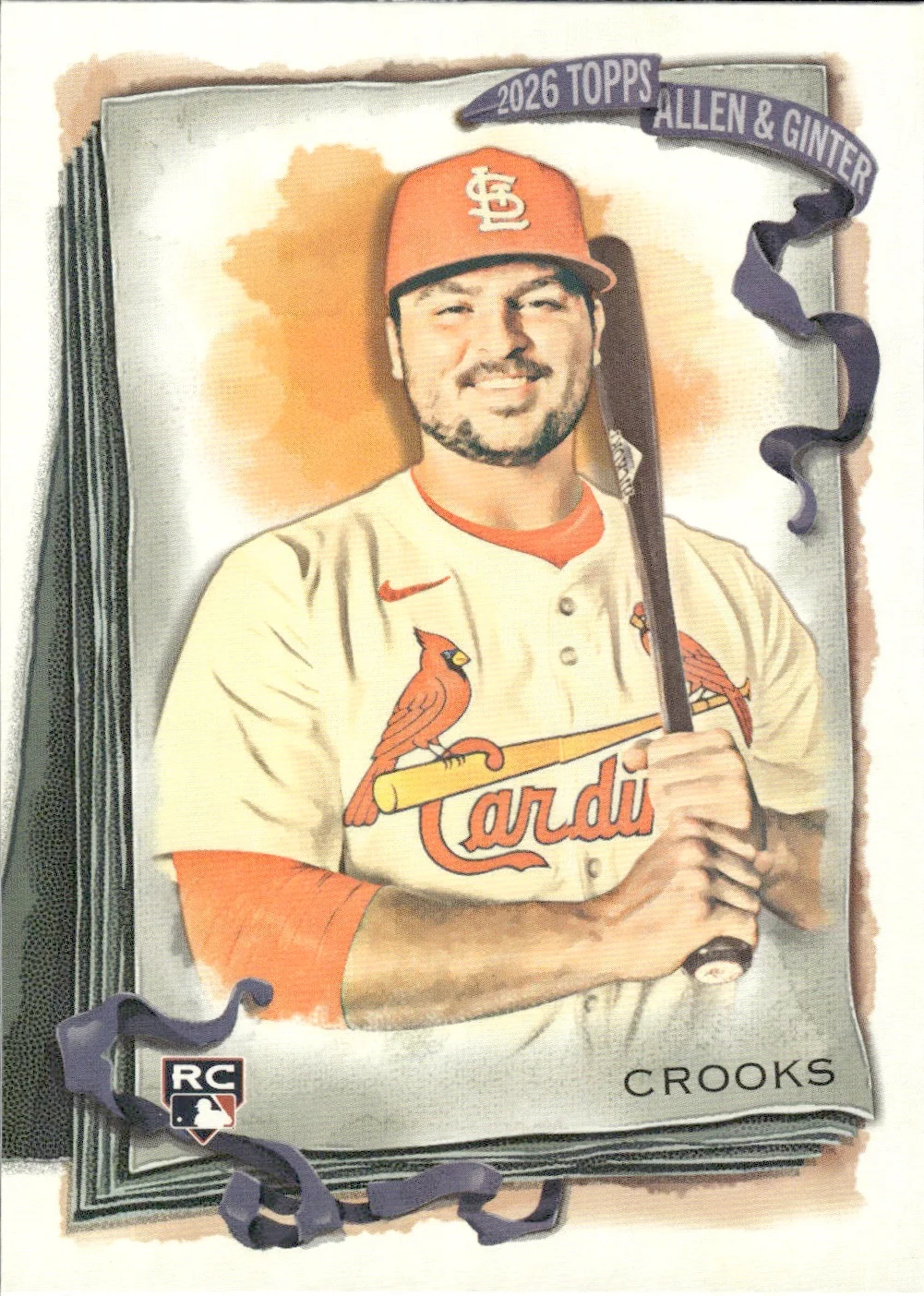Jimmy Crooks #16 Rookie Card 2026 Topps Allen & Ginter trading rookie card - Front