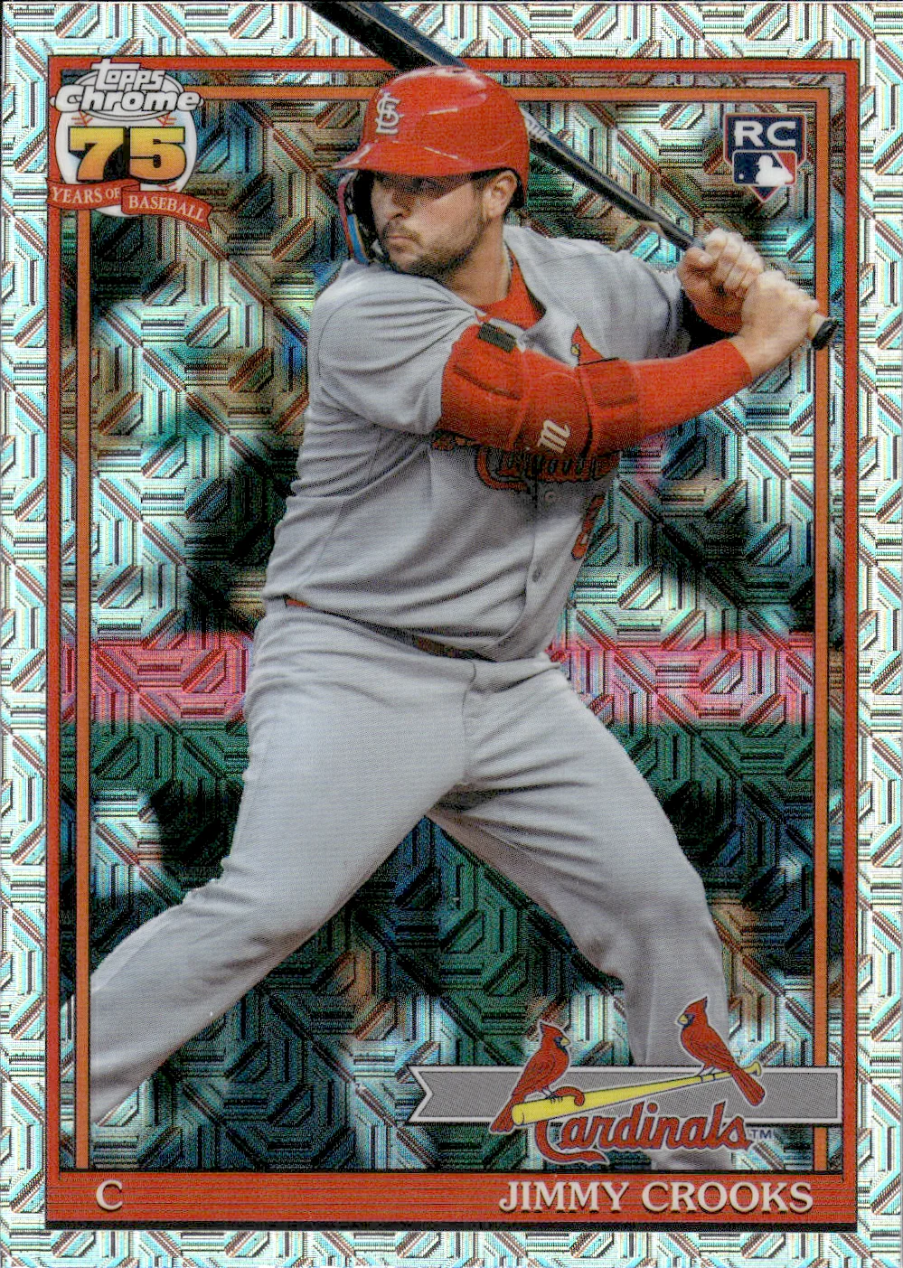 Jimmy Crooks #91C2-18 Mojo Silver Pack Rookie Card 2026 Topps Series 2 Baseball baseball rookie card - Front