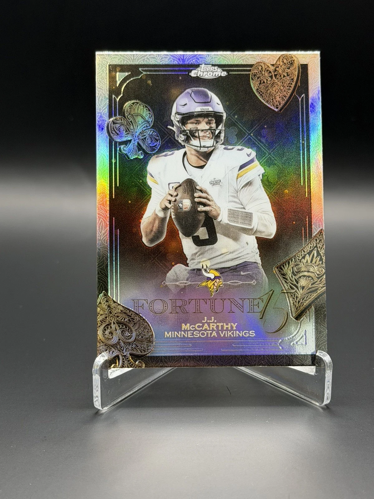 J.J. McCarthy 2025 Topps Chrome Football card