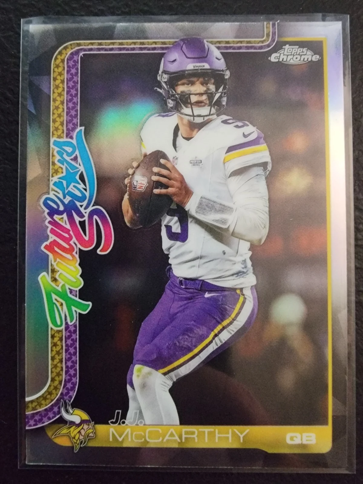 J.J. McCarthy 2025 Topps Chrome Football card