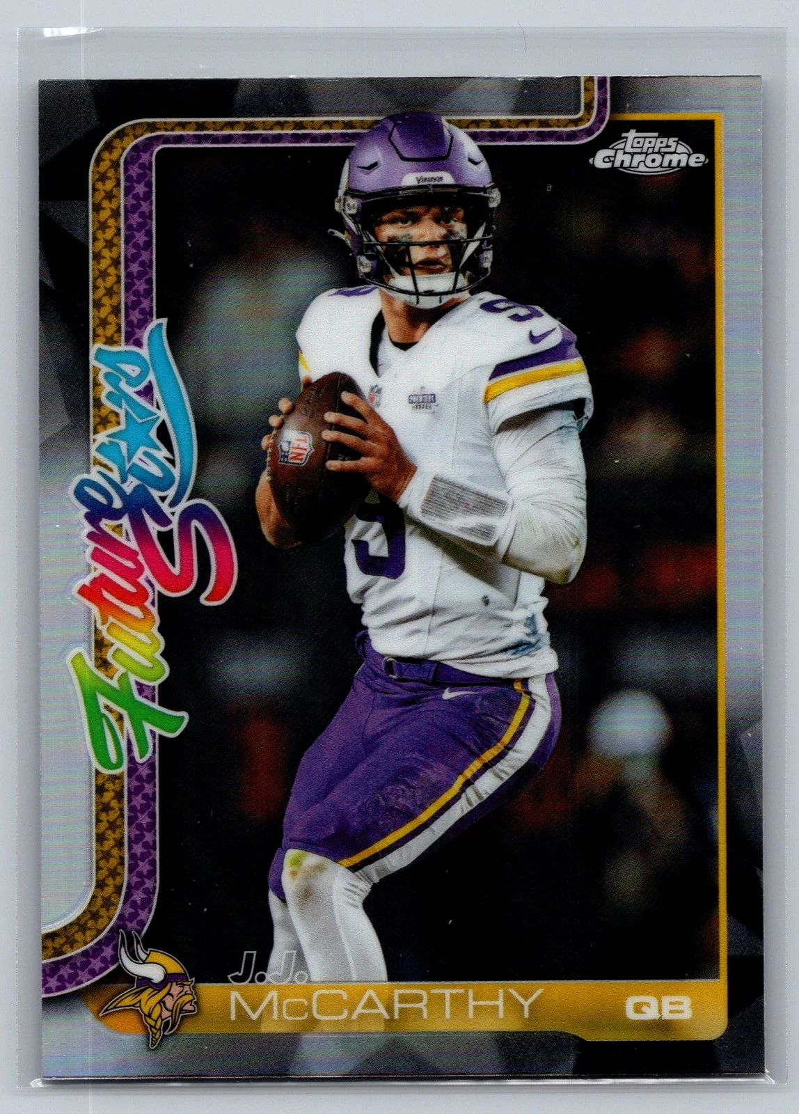 J.J. McCarthy 2025 Topps Chrome Football card
