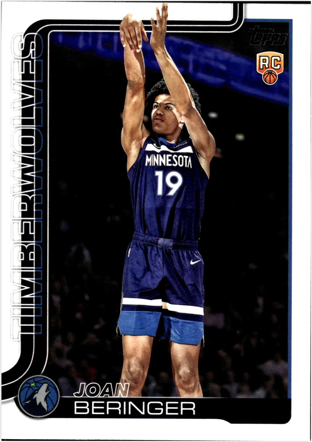 Joan Beringer 2025-26 Topps #217 basketball rookie card - Front