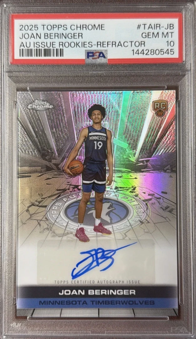 Joan Beringer 2025 Topps Chrome Basketball card