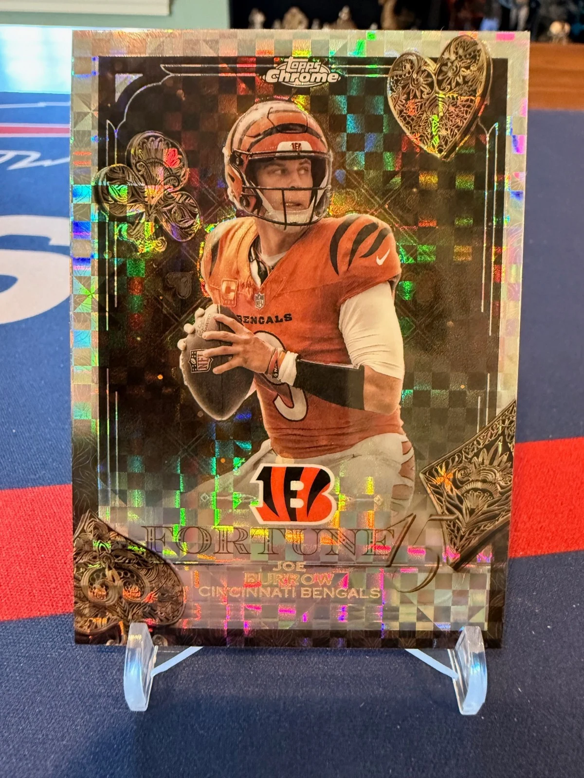 Joe Burrow 2025 Topps Chrome Football card