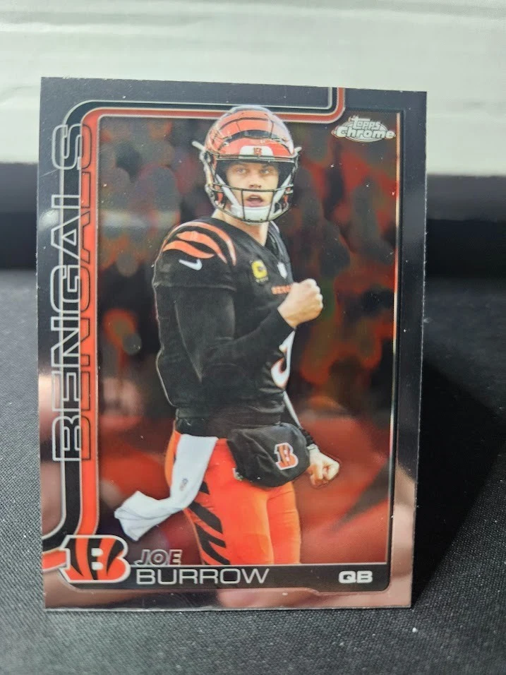 Joe Burrow 2025 Topps Chrome Football card