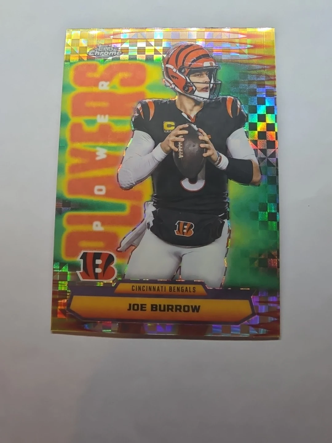 Joe Burrow 2025 Topps Chrome Football card