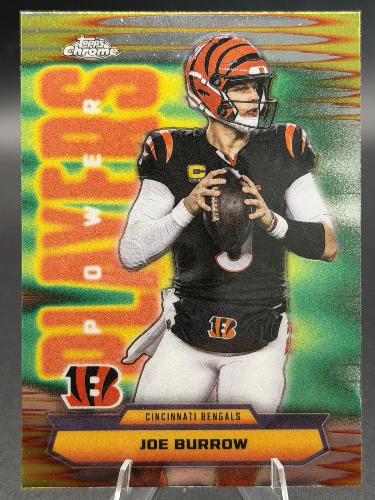 Joe Burrow 2025 Topps Chrome Football card