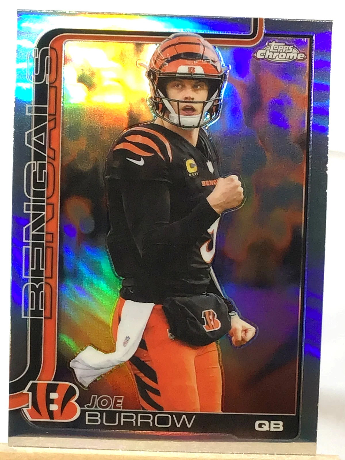 Joe Burrow 2025 Topps Chrome Football card