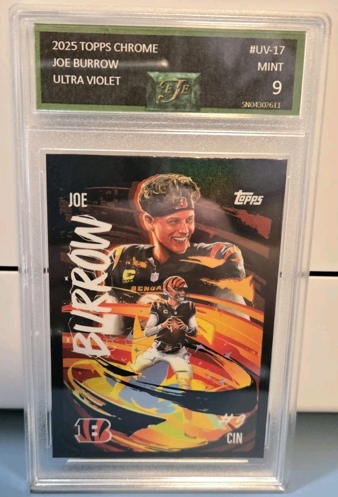 Joe Burrow 2025 Topps Chrome Football card