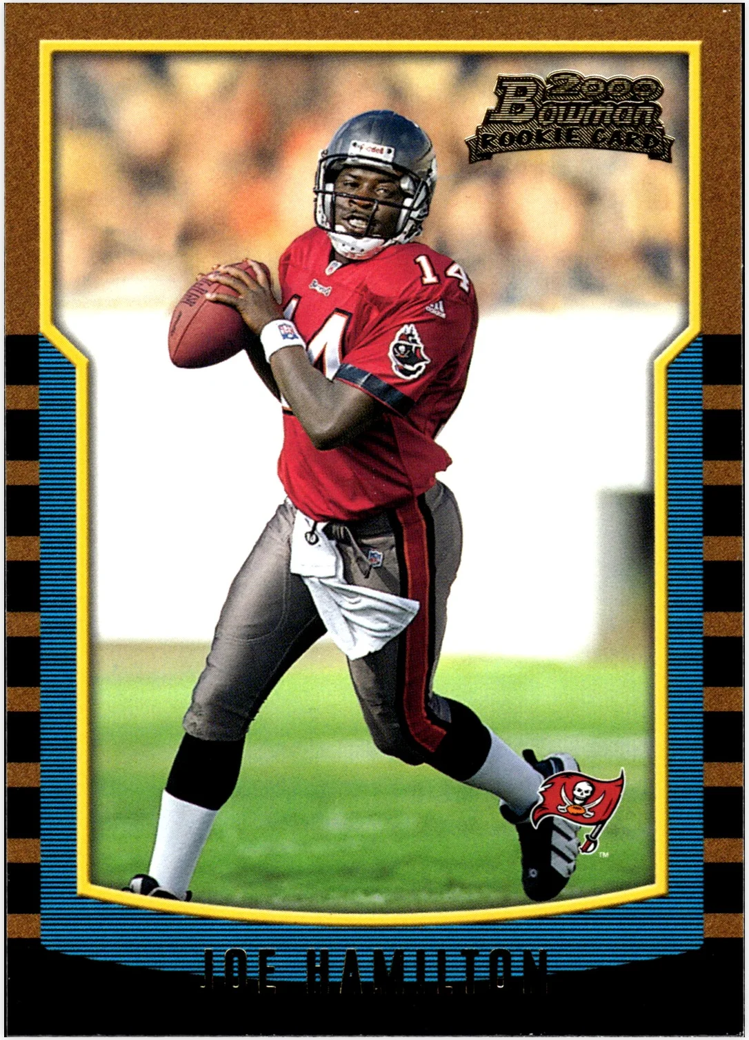 Joe Hamilton Rookie Card 2000 Bowman #191 football rookie card - Front
