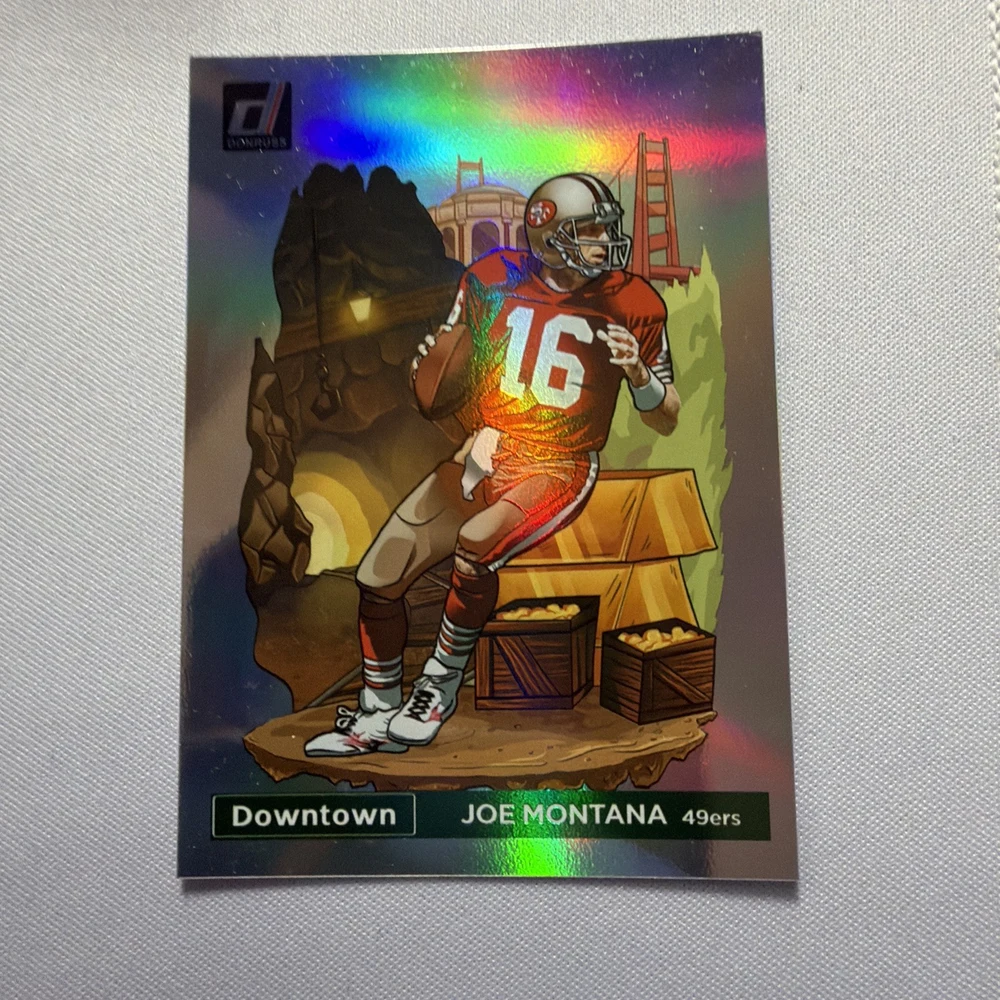 Joe Montana #D-7 2023 Donruss Football Downtown front