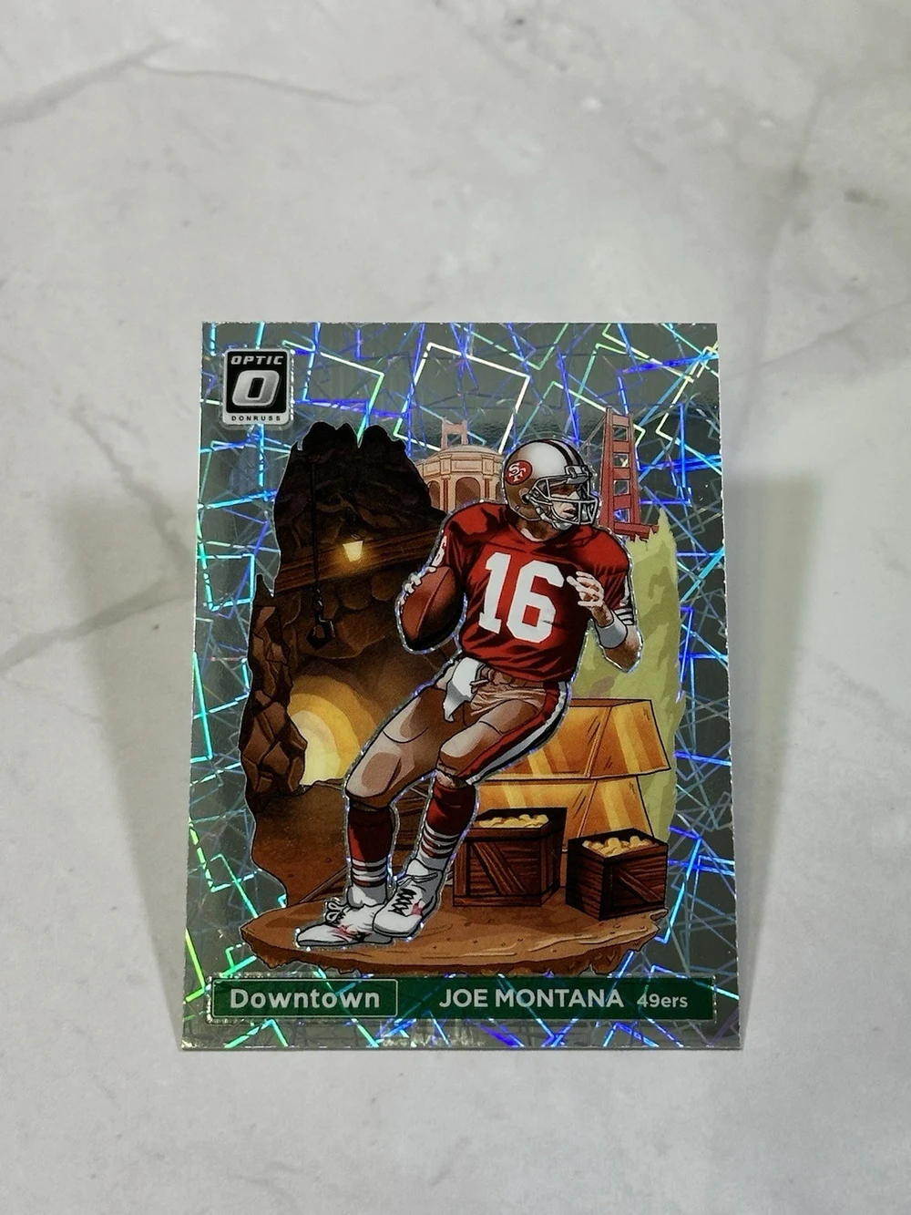 Joe Montana #D-7 2023 Donruss Optic Football Downtown front
