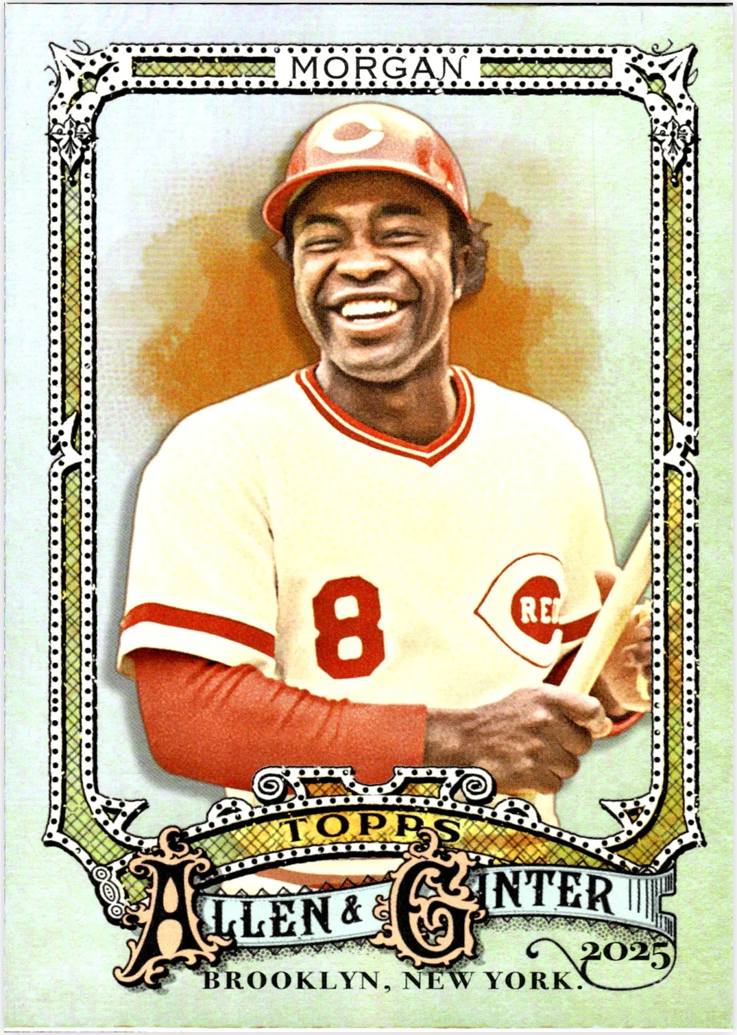 Joe Morgan 2025 Topps Allen & Ginter #179 Silver Portrait baseball card - Front