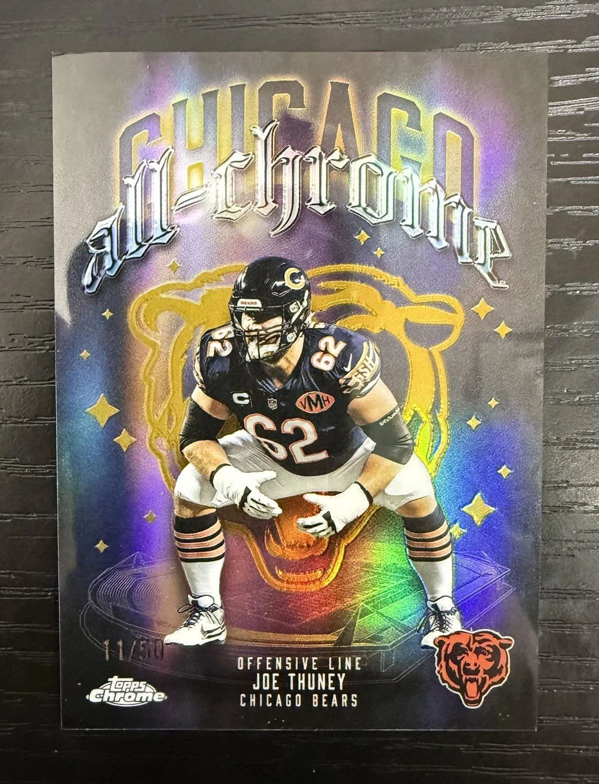 Joe Thuney 2025 Topps Chrome Football card