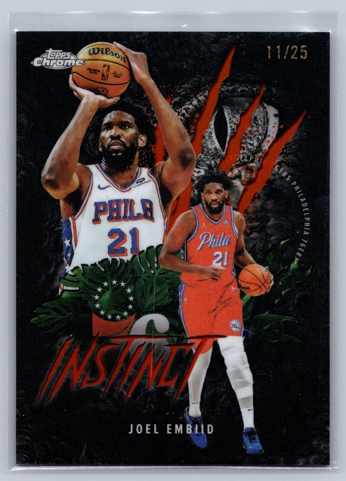 Joel Embiid 2025-26 Topps Chrome card