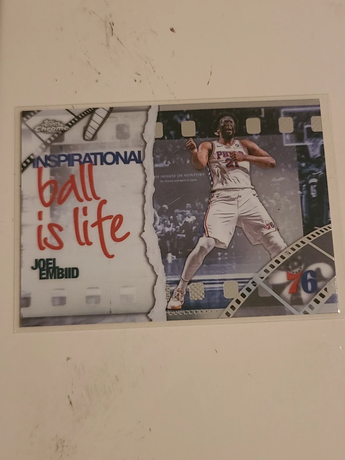 Joel Embiid 2025-26 Topps Chrome card