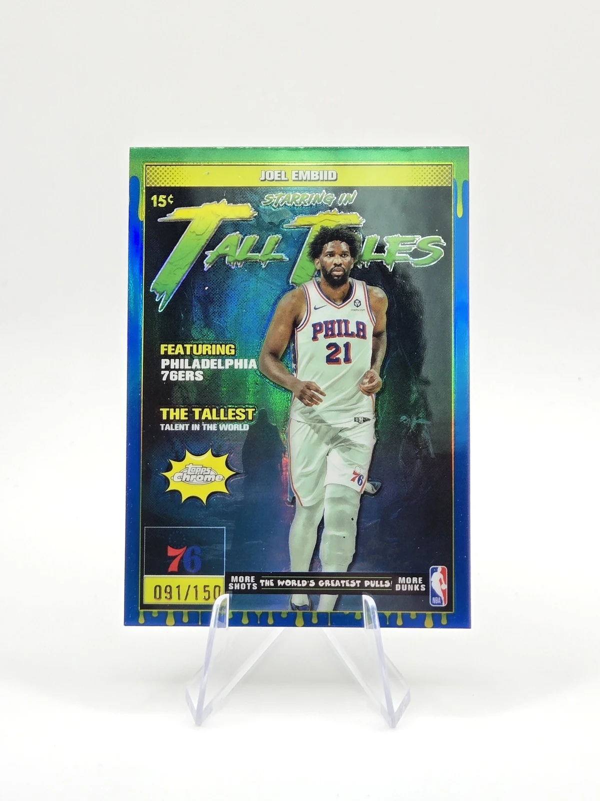 Joel Embiid 2025-26 Topps Chrome card