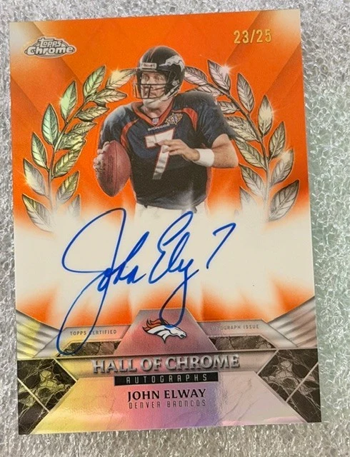 John Elway 2025 Topps Chrome Football card