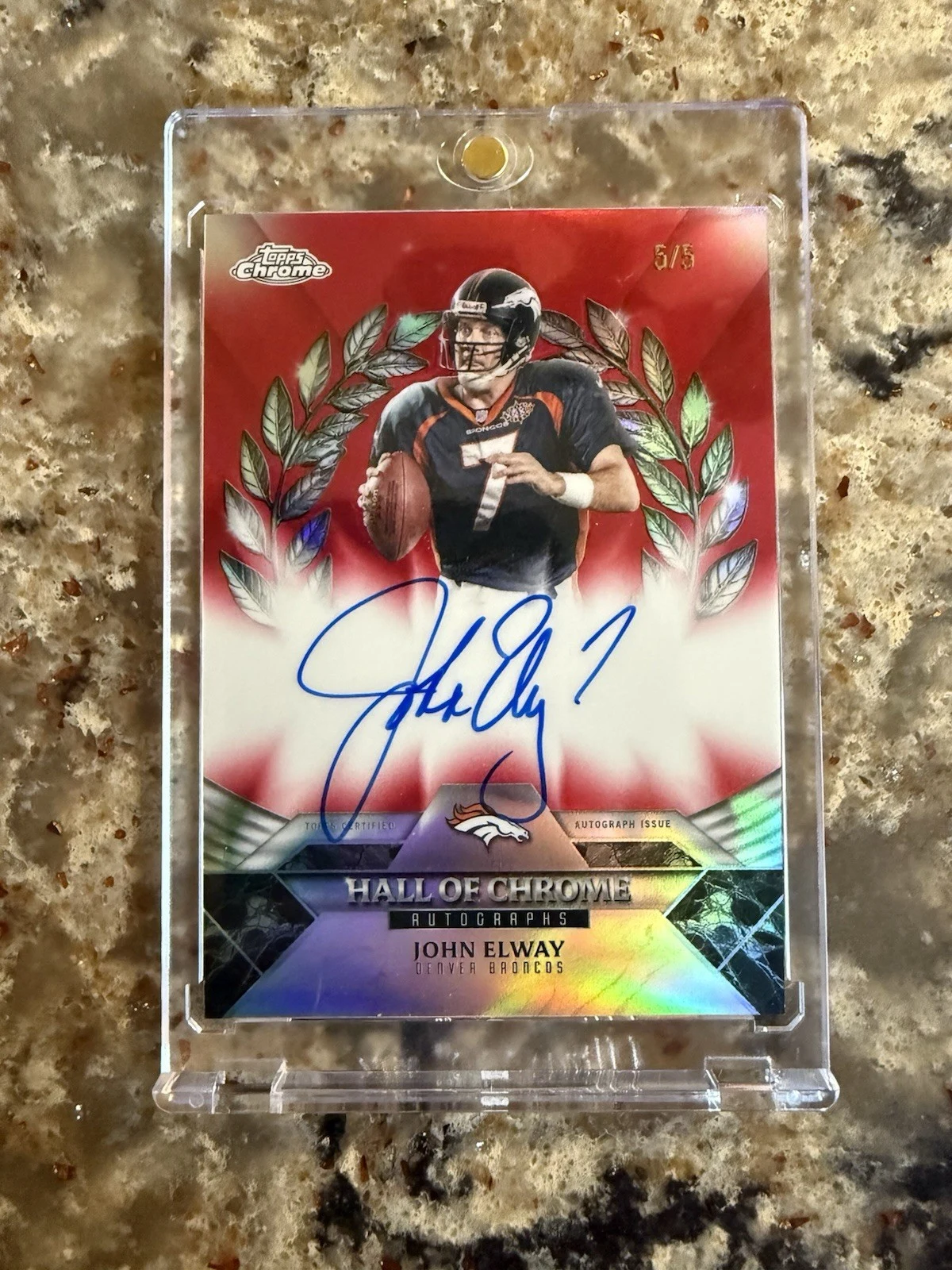 John Elway 2025 Topps Chrome Football card
