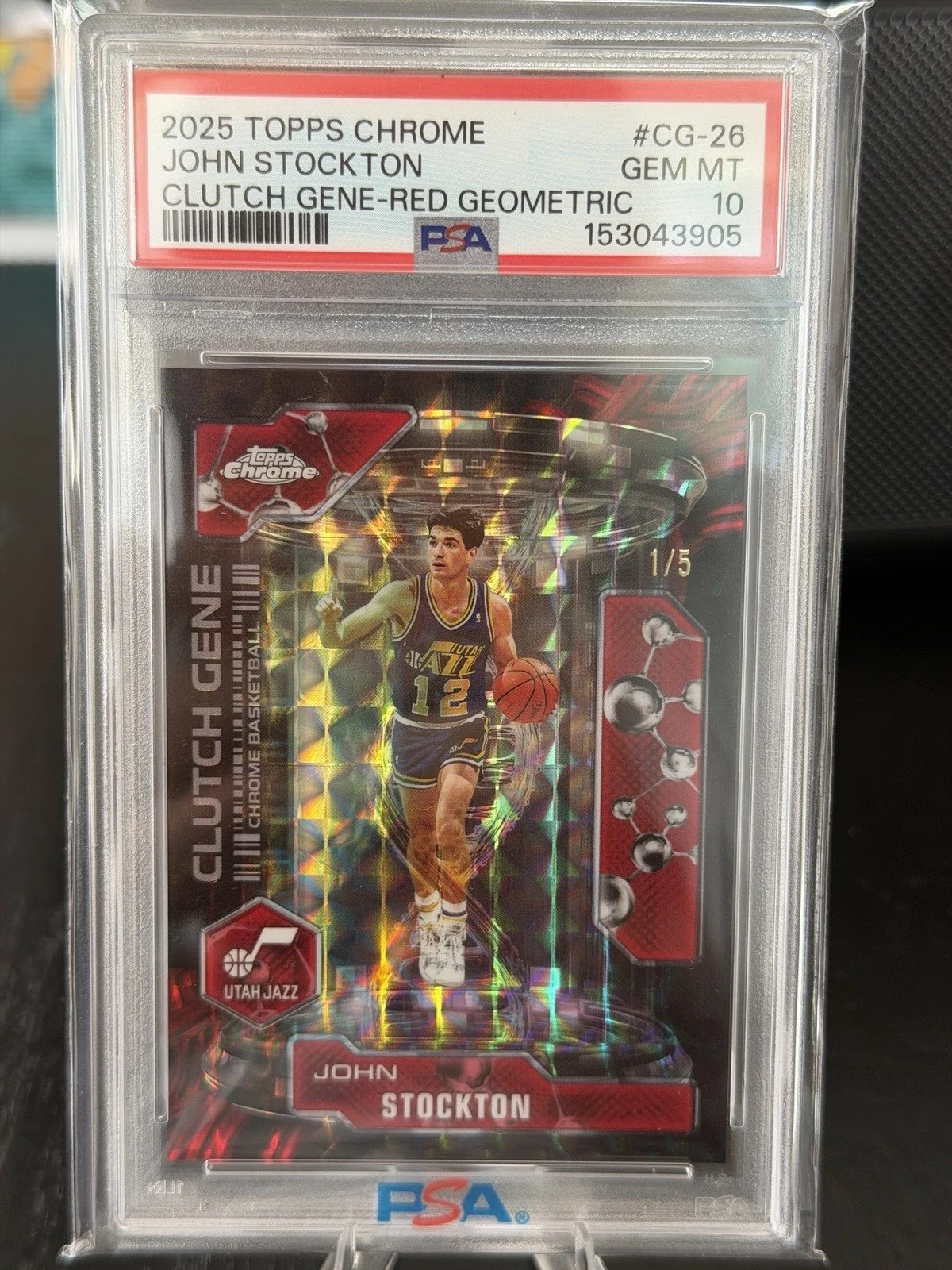 John Stockton 2025 Topps Chrome Basketball card