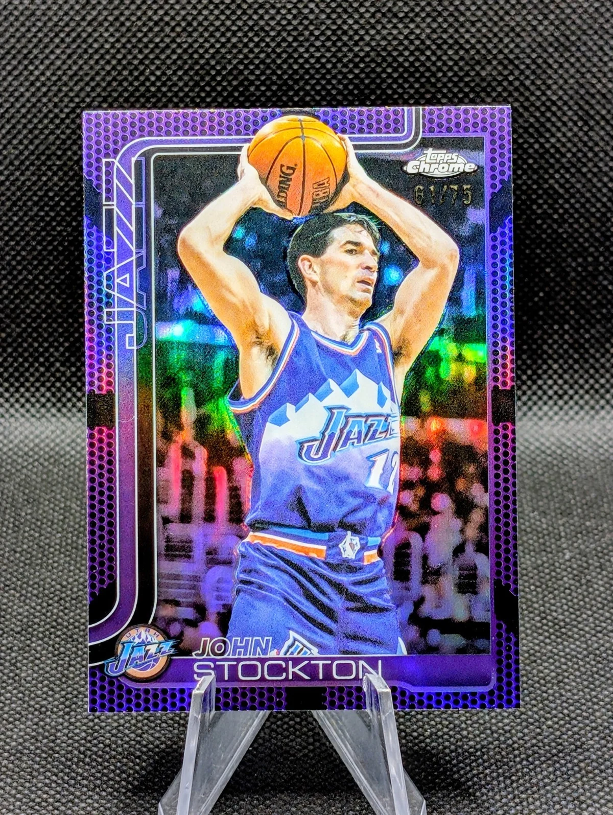 John Stockton 2025-26 Topps Chrome card