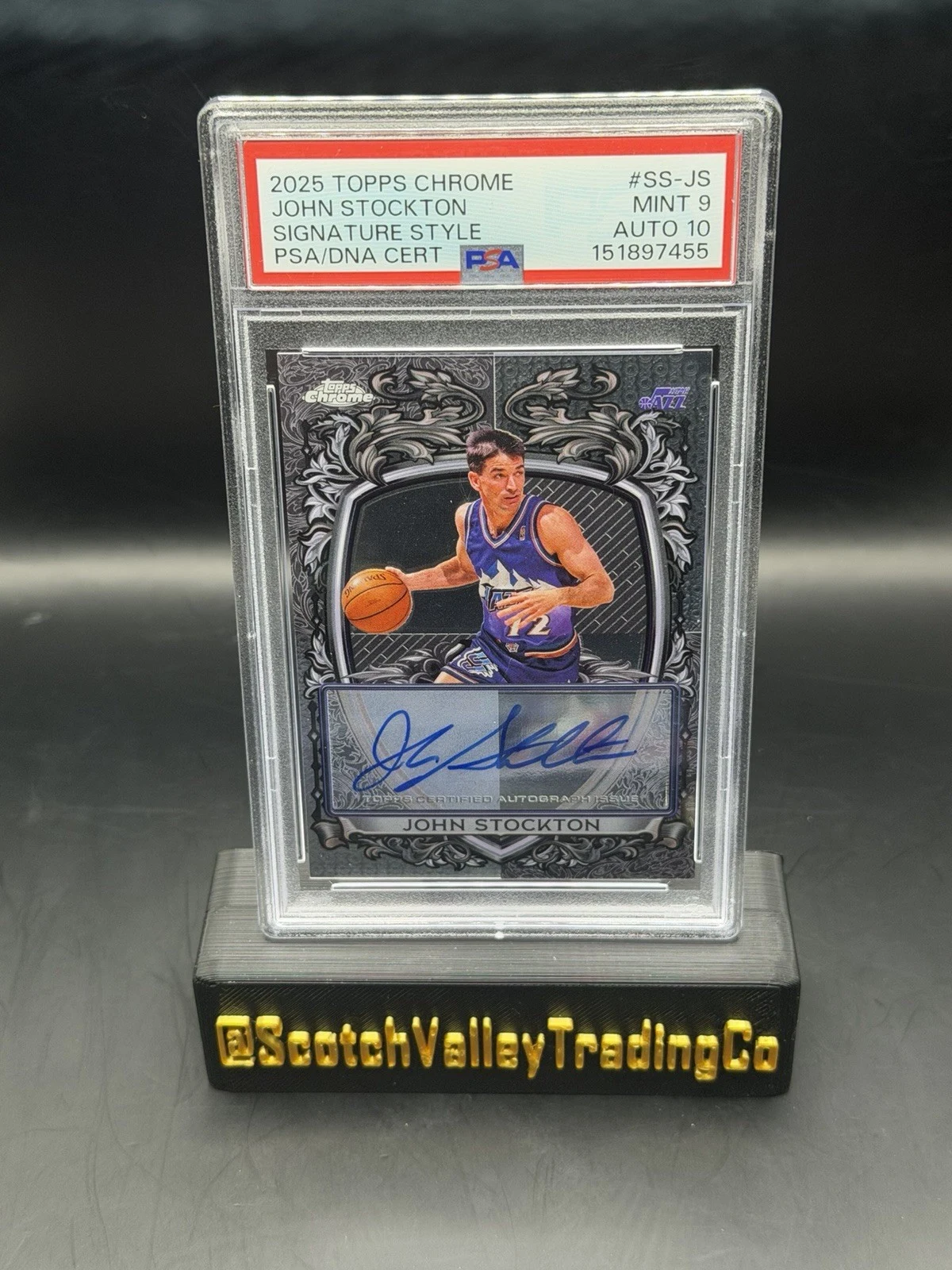 John Stockton 2025 Topps Chrome Basketball card