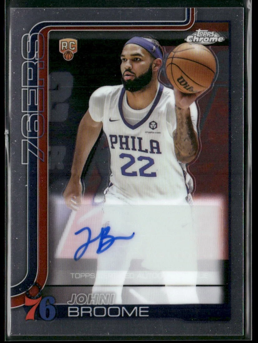 Johni Broome 2025-26 Topps Chrome card