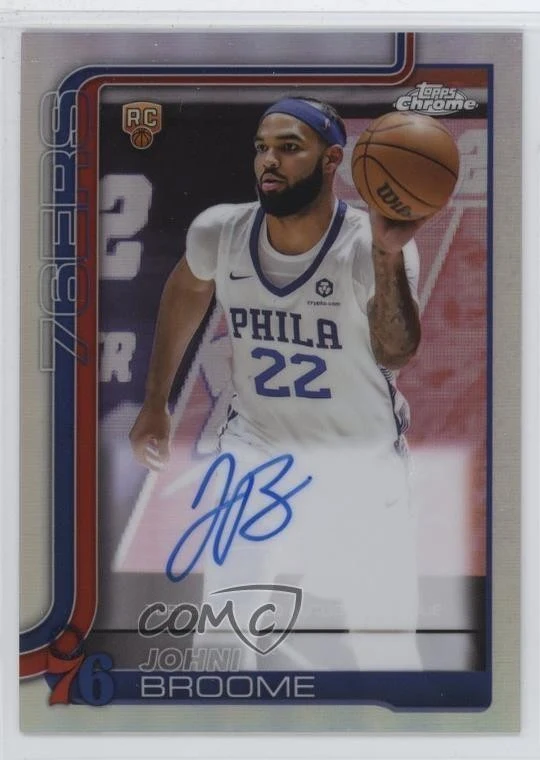 Johni Broome 2025 Topps Chrome Basketball card