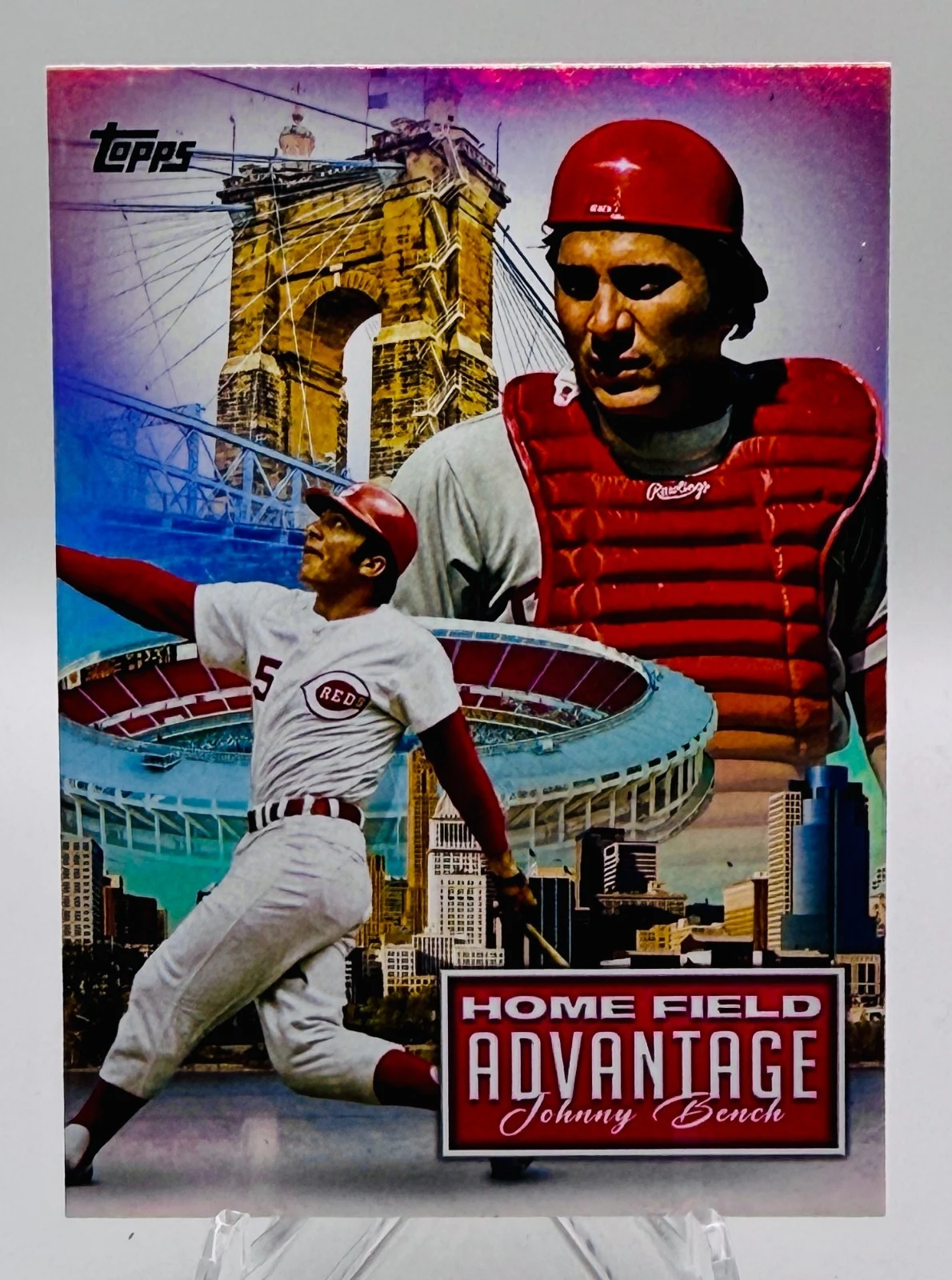 Johnny Bench #LHA-2 2024 Topps Baseball Legendary Home Field Advantage front