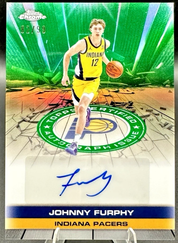 Johnny Furphy 2025 Topps Chrome Basketball card