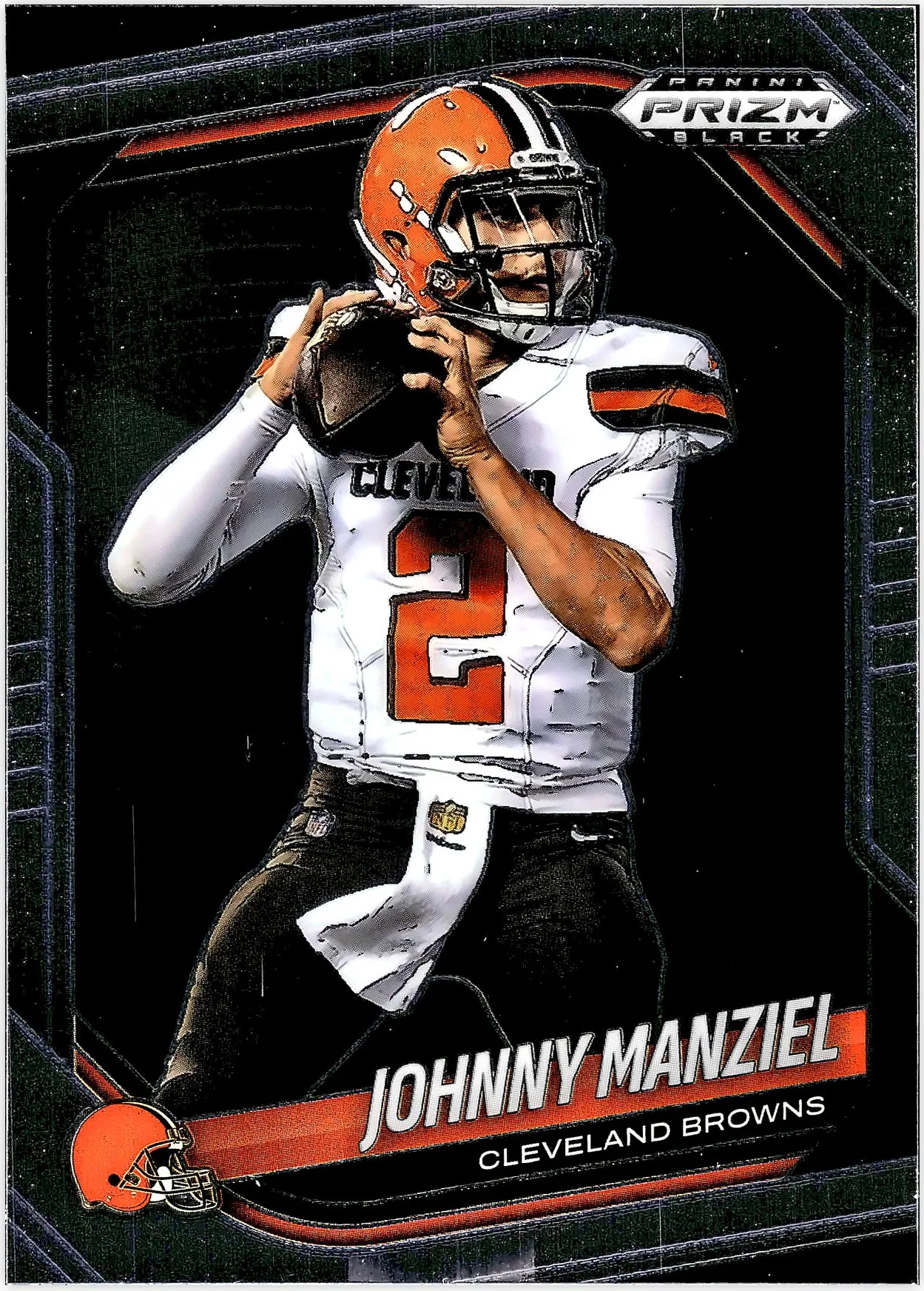 Johnny Manziel 2025 Panini Prizm Black #33 football card - Front