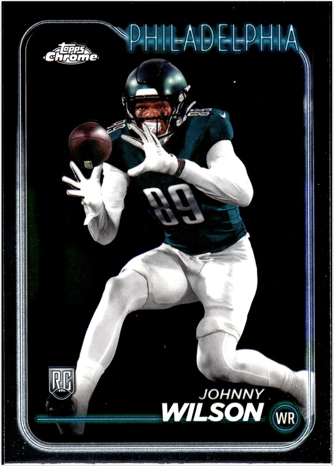 Johnny Wilson 2024 Topps Chrome #231 football rookie card - Front