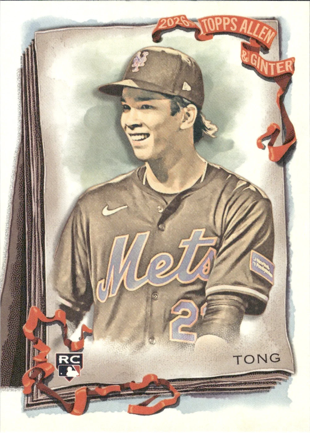 Jonah Tong #165 Rookie Card 2026 Topps Allen & Ginter trading rookie card - Front
