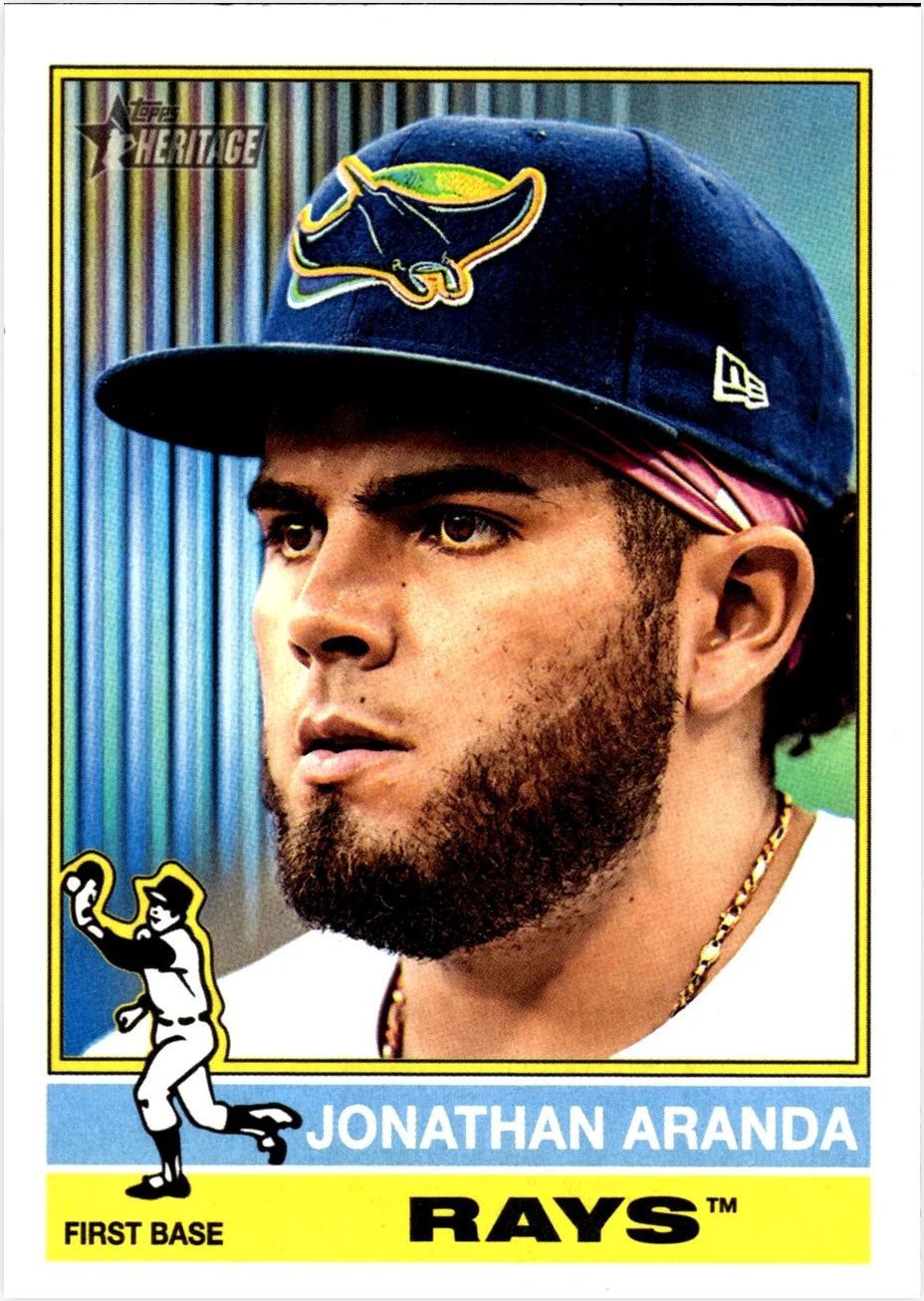 Jonathan Aranda 2025 Topps Heritage #530 baseball card - Front