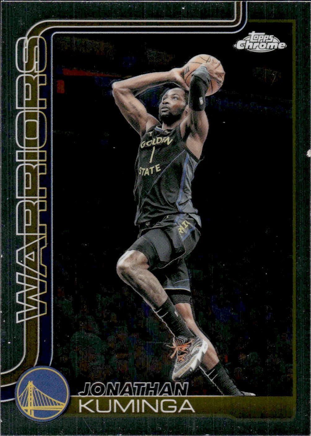 Jonathan Kuminga #98 2025 Topps Chrome Update Basketball basketball card - Front