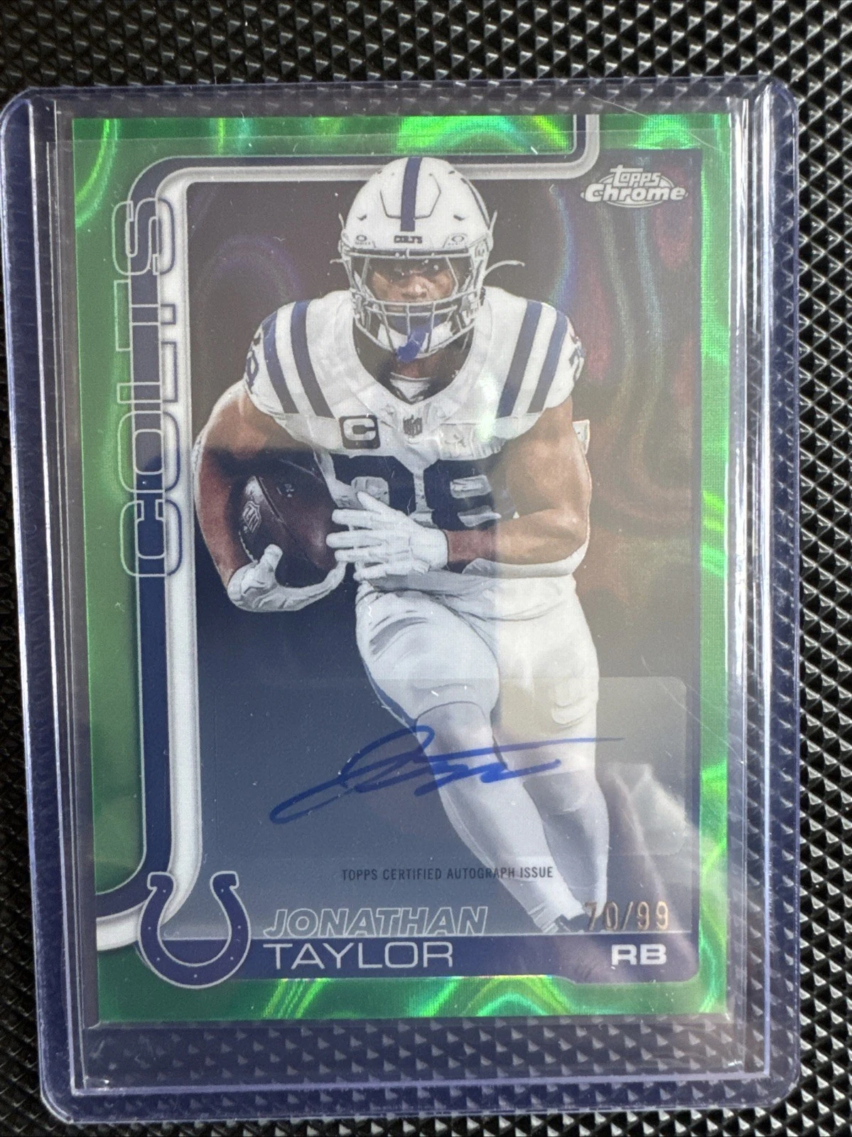 Jonathan Taylor 2025 Topps Chrome Football card