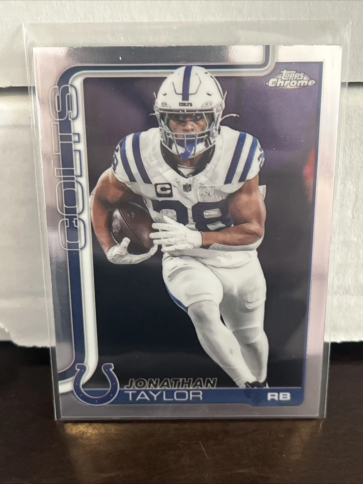 Jonathan Taylor 2025 Topps Chrome Football card
