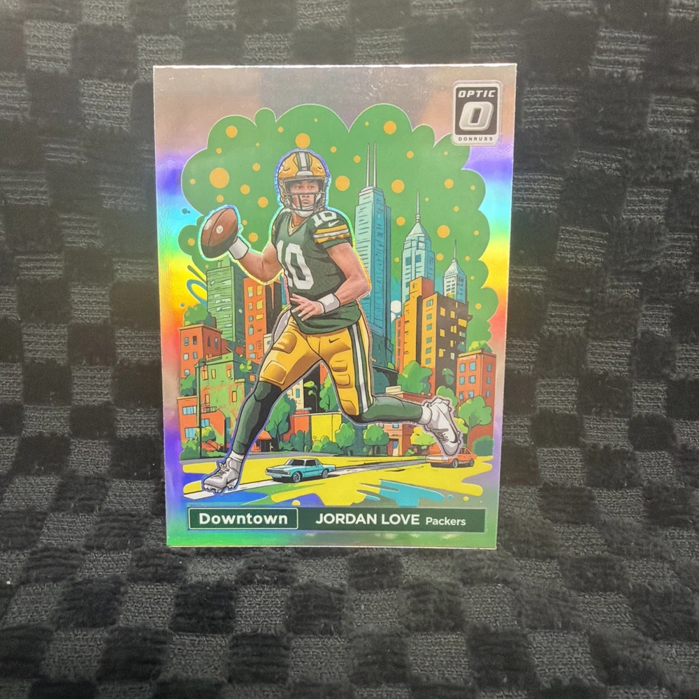 Jordan Love #5 2024 Donruss Optic Football Downtown front