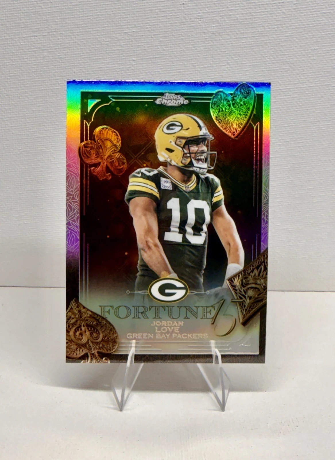 Jordan Love 2025 Topps Chrome Football card