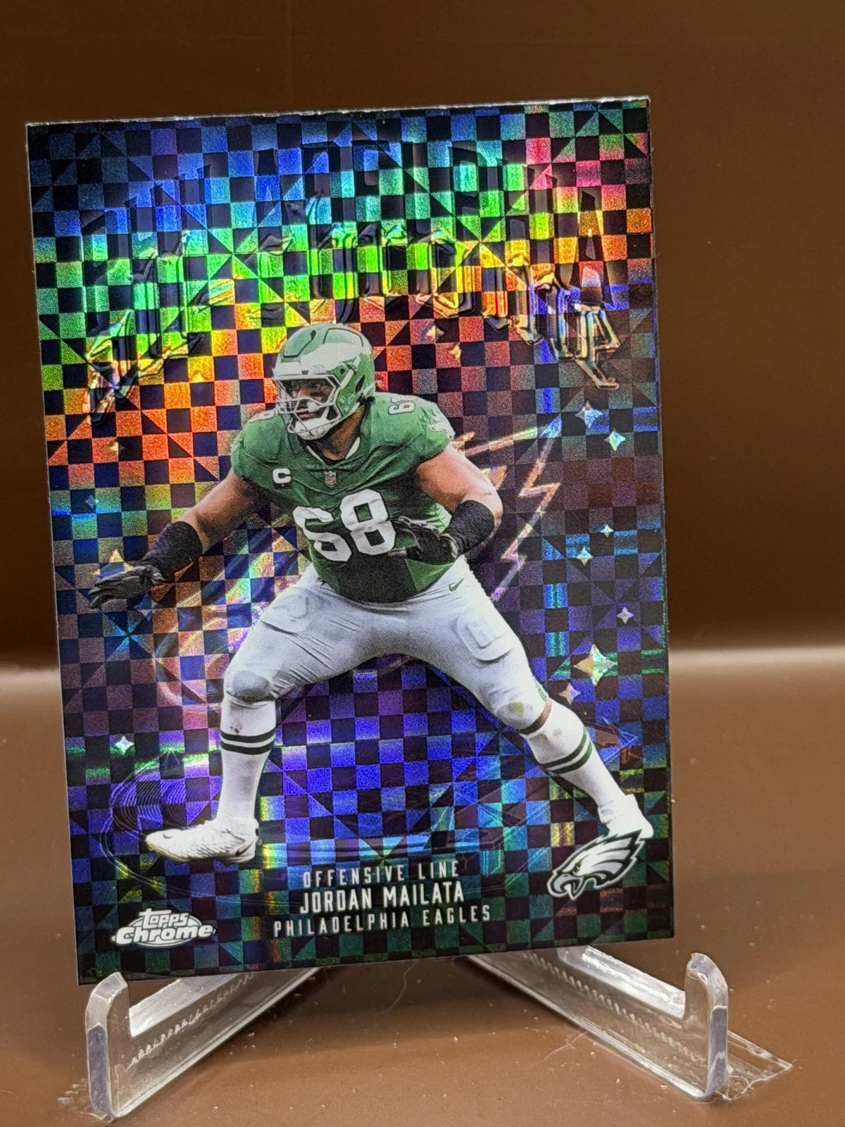 Jordan Mailata 2025 Topps Chrome Football card