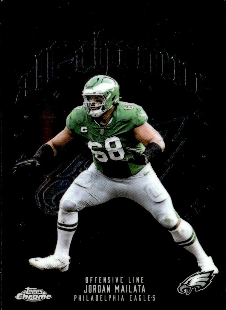 Jordan Mailata 2025 Topps Chrome Football card