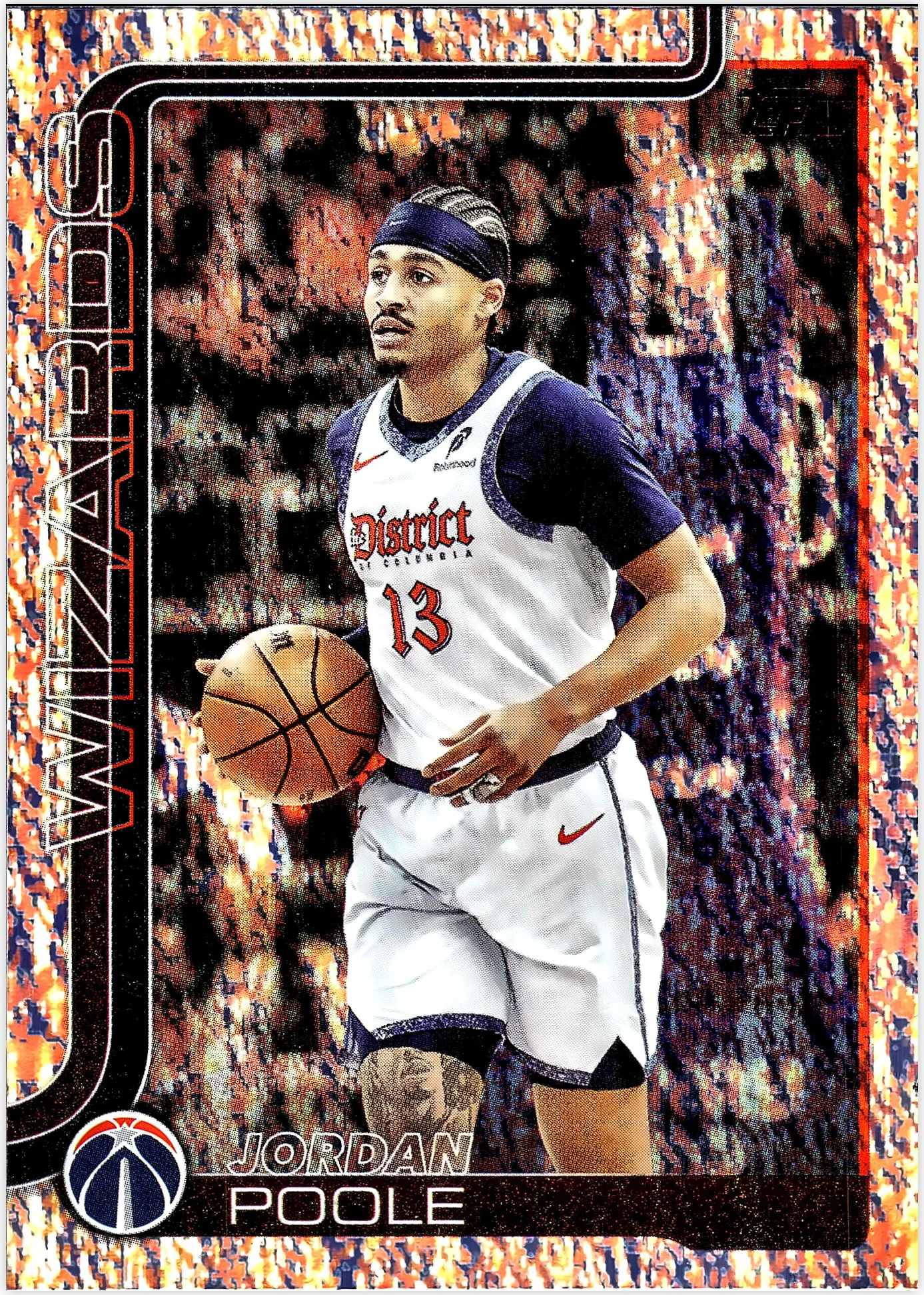 Jordan Poole 2025-26 Topps #94 Sandglitter basketball card - Front