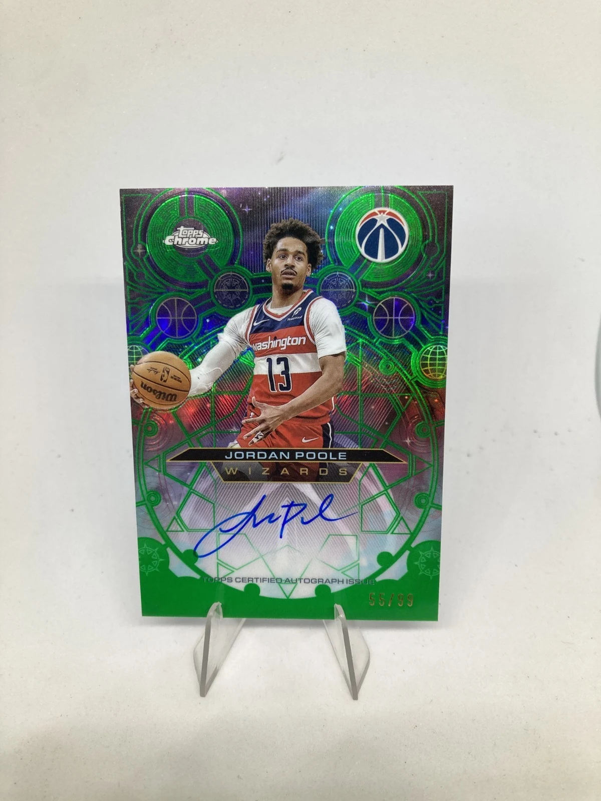 Jordan Poole 2025 Topps Chrome Basketball card