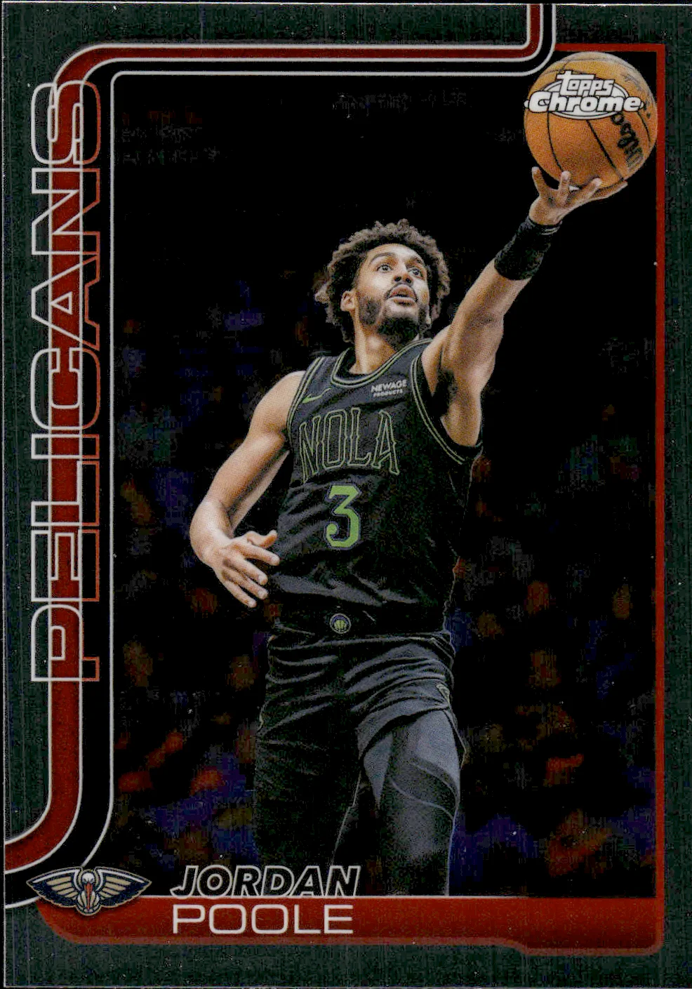 Jordan Poole #81 2025 Topps Chrome Update Basketball basketball card - Front