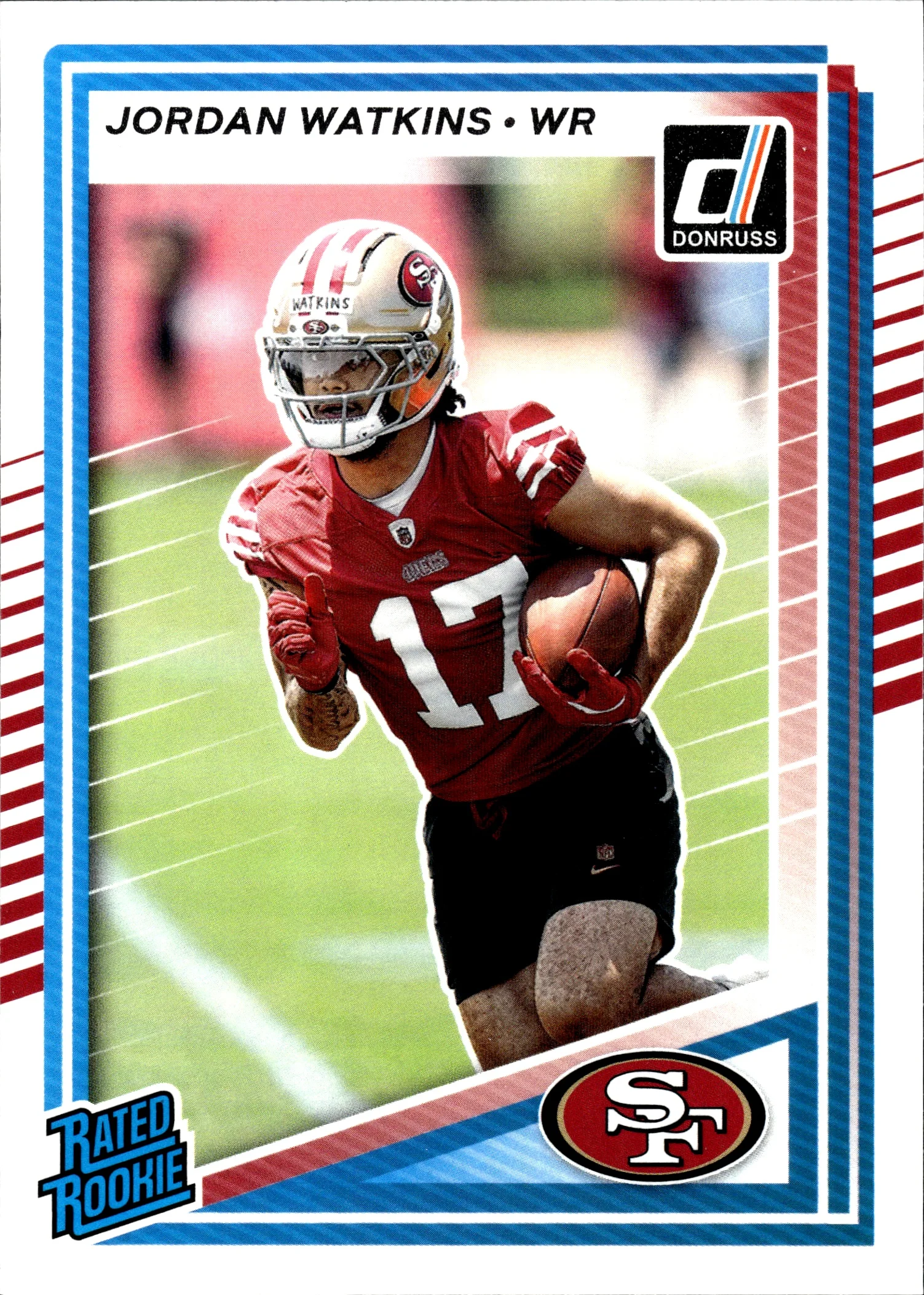 Jordan Watkins 2025 Donruss #356 football rookie card - Front