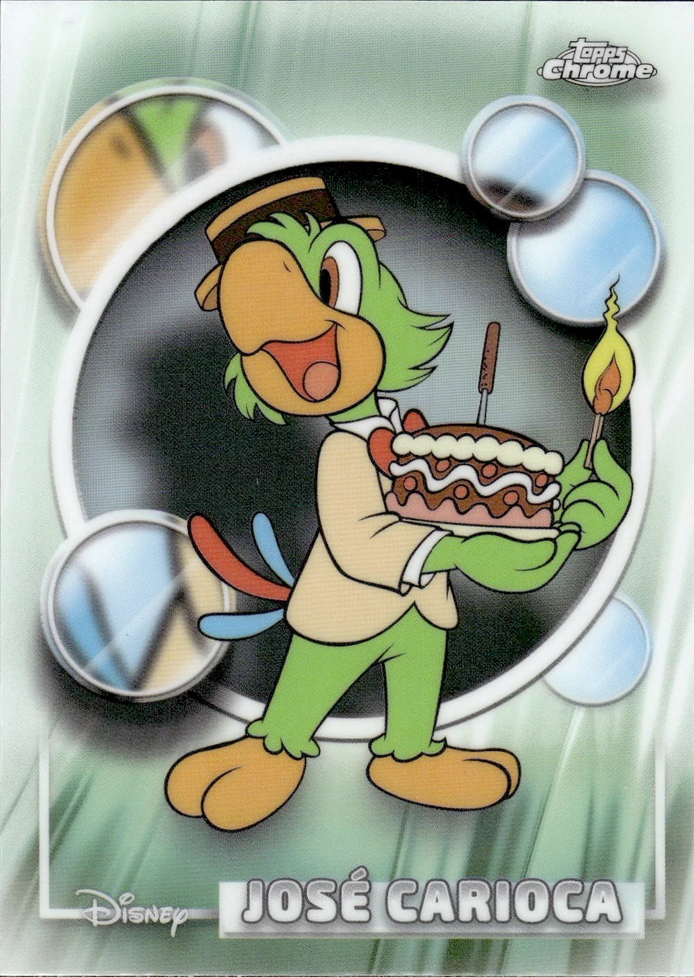 José Carioca #97 Refractor 2026 Topps Chrome Disney trading card - Front