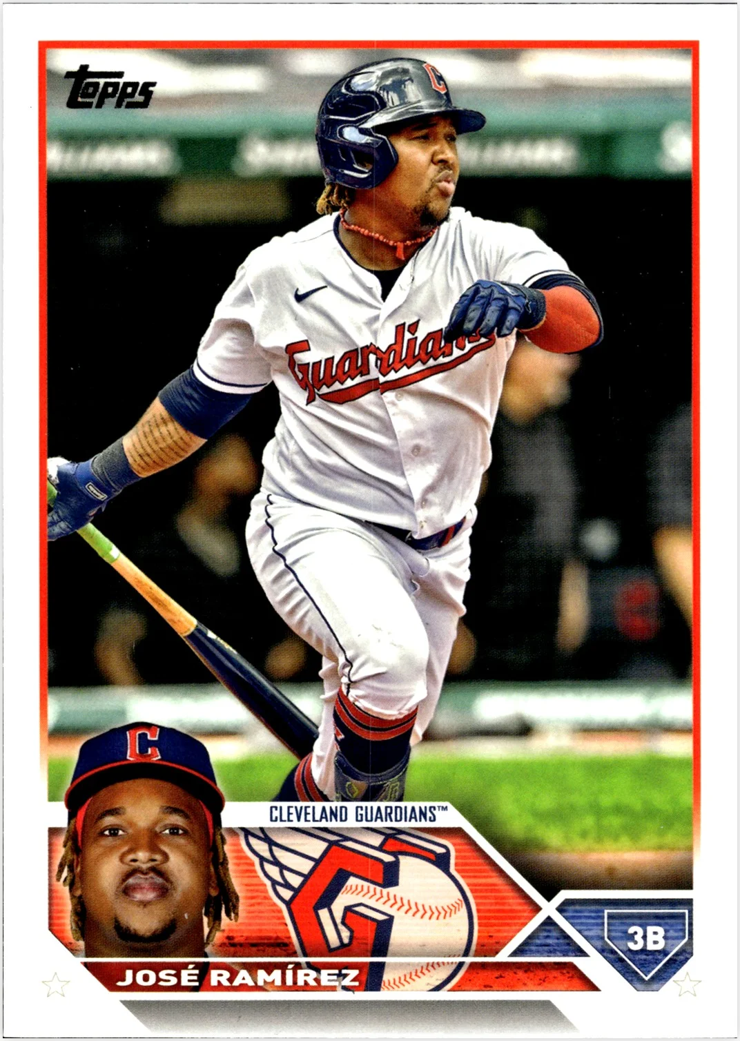 José Ramírez 2023 Topps 1st Edition #256 baseball card - Front