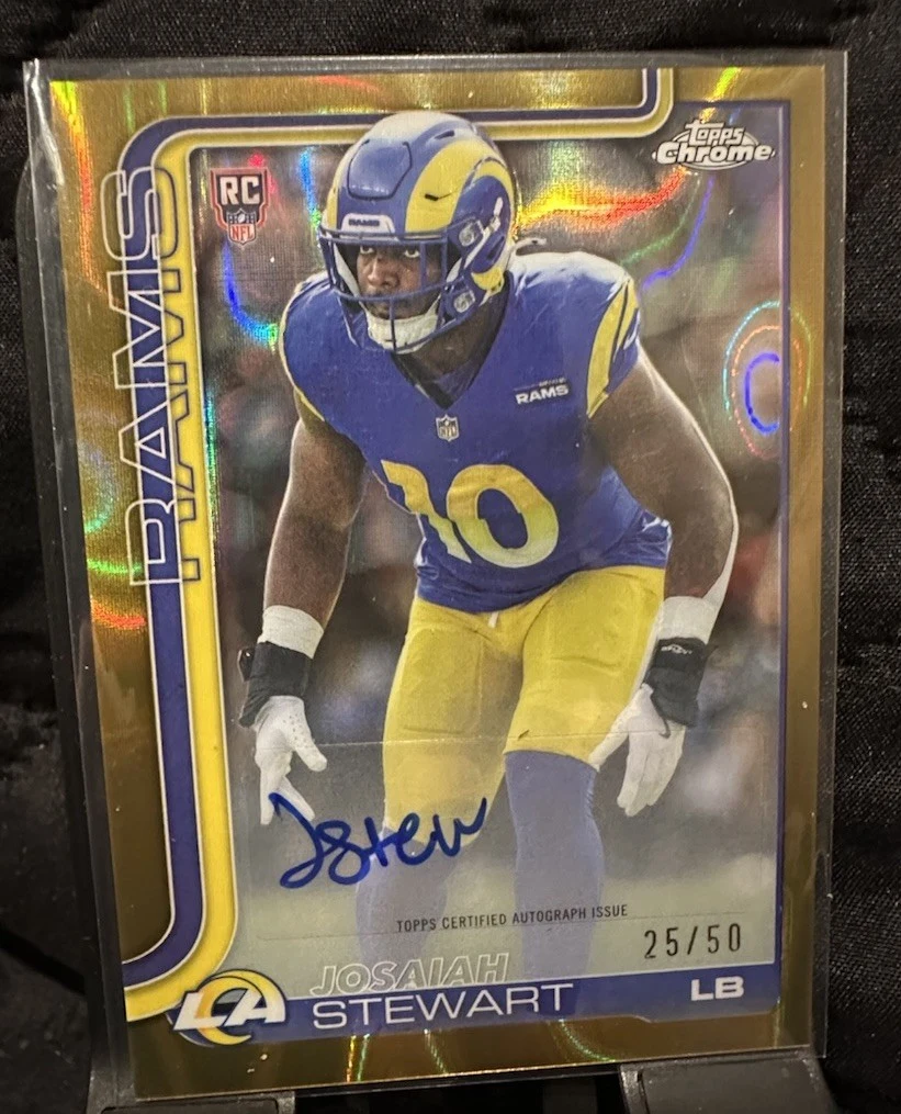 Josaiah Stewart 2025 Topps Chrome Football card
